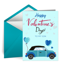 Son Valentine Car card image