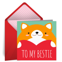 Kitty Valentine card image