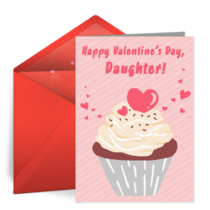Daughter Cupcake card image