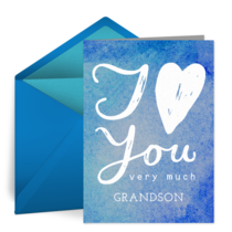 Love You Grandson card image