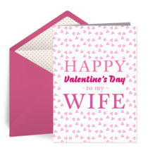 Wife Valentine card image