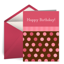 Birthday Candy Polka Dots card image