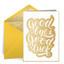 Goodbye & Good Luck card image