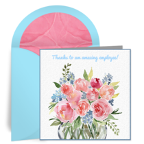 Employee Thanks Bouquet card image