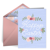 Floral Easter card image