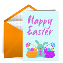 Cute Easter Bunny card image