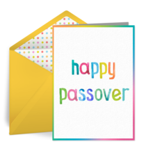 Passover Letters card image