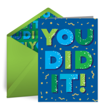 You Did It! card image