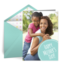 Mother's Day Dot Photo card image