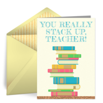 Teacher Book Stack card image