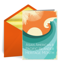 Asian Pacific Waves card image