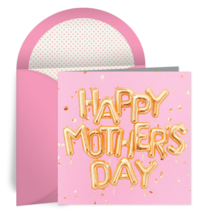 Mother's Day Balloons card image