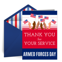 Armed Forces Day | May 21 card image
