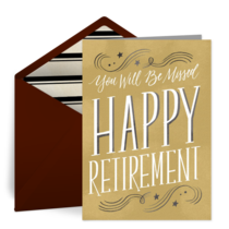 Happy Retirement, Teacher card image