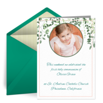 First Communion Photo card image