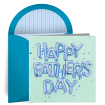 Father's Day Balloons card image
