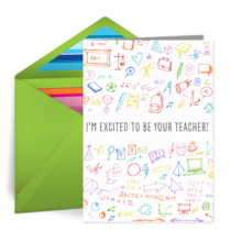 Excited To Be Your Teacher! card image