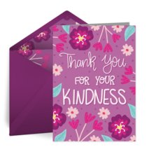 Thank You For Your Kindness card image