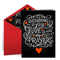 Love & Prayers card image
