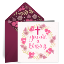 You Are A Blessing card image