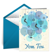 Yom Tov Bubbles card image