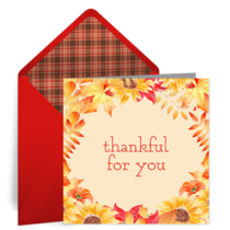 Thanksgiving Foliage card image