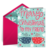 Merry Christmas To My Friend card image