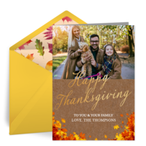 Thanksgiving Photo card image