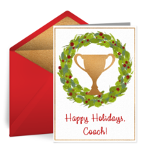 Happy Holidays Coach card image