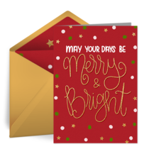 Merry & Bright card image