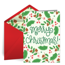 Holiday Pine card image