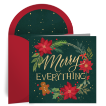 Merry Everything Wreath card image