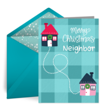 Christmas Neighbor Thanks card image