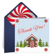 Gingerbread Thank You card image