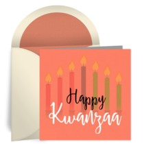 Peaceful Kwanzaa Light card image