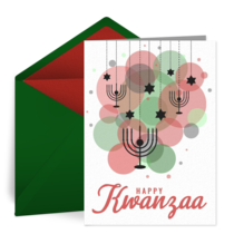 Kwanzaa Bubble card image