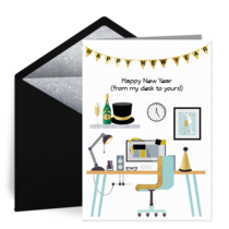 Happy New Year Coworker card image