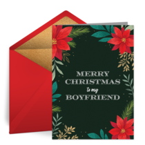 Merry Christmas Boyfriend card image