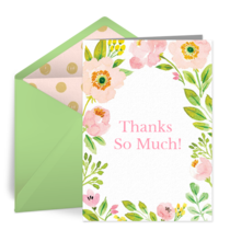 Thank You Spring Blossoms card image