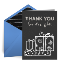 Thank You Baby Gift Blue card image