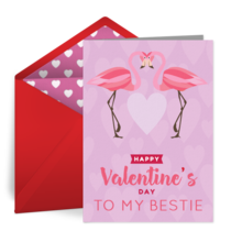 Happy Valentine's Day, Bestie card image