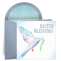 Peaceful Easter Dove card image