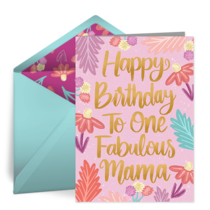 Birthday Mama card image
