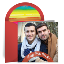 Pride Rainbow Photo card image