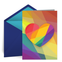 Abstract Rainbow card image