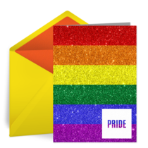 Glitter Rainbow card image