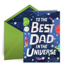 Best Dad in the Universe card image