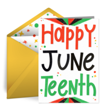 Happy Juneteenth card image
