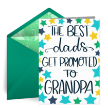 Promoted to Grandpa Stars card image