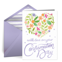 With Love Confirmation card image